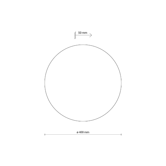 Applique di legno 40cm rotondo disco design moderna